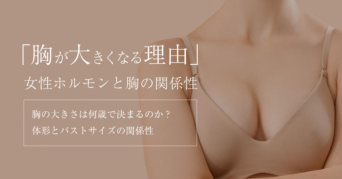 バストの大きさは遺伝？胸が大きくなる理由と生活習慣・女性ホルモンの関係性