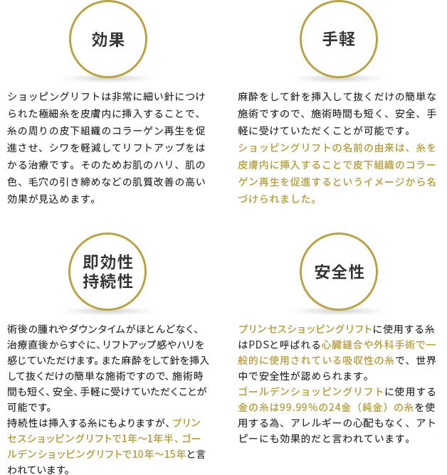 効果・手軽・即効性／持続性・安全性