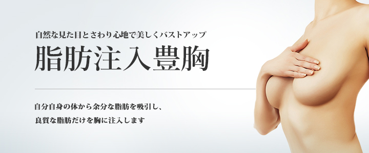 自然な見た目とさわり心地で美しくバストアップ 脂肪注入豊胸