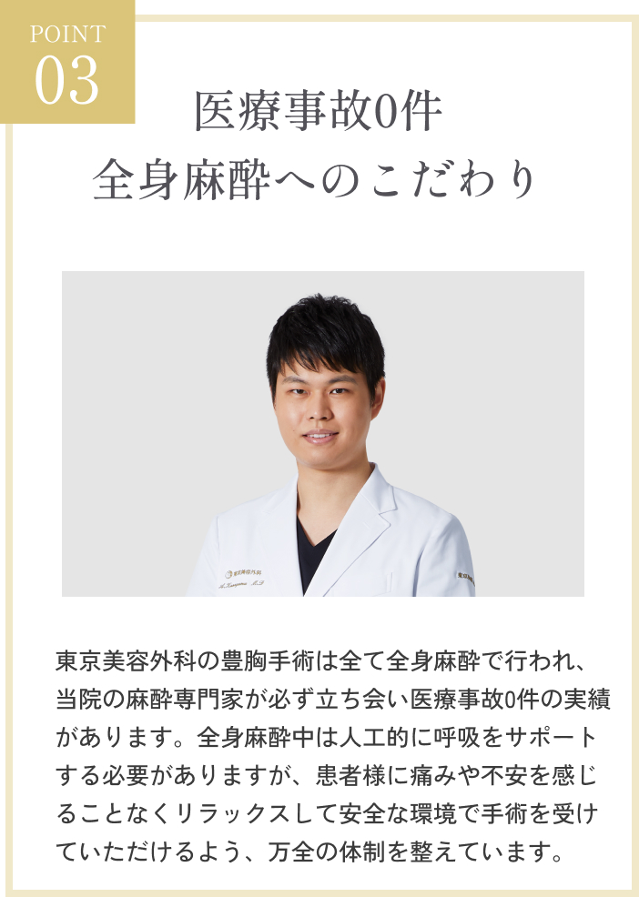 医療事故0件、全身麻酔へのこだわり